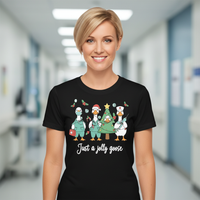 Load image into Gallery viewer, Grab one for yourself and for the Jolly Gooses you work with. Christmas Goose Nurse Shirt
